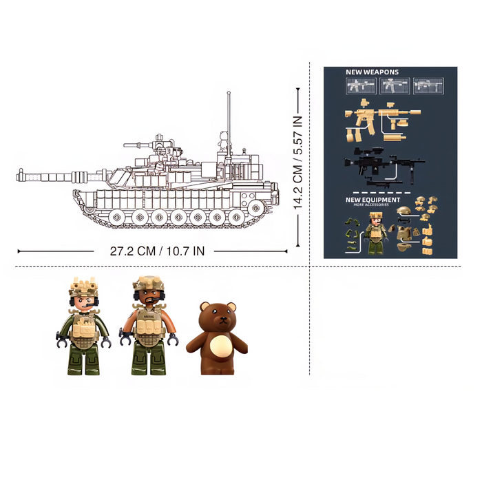 US Army M1A2 SEPv3 TUSK Main Battle Tank