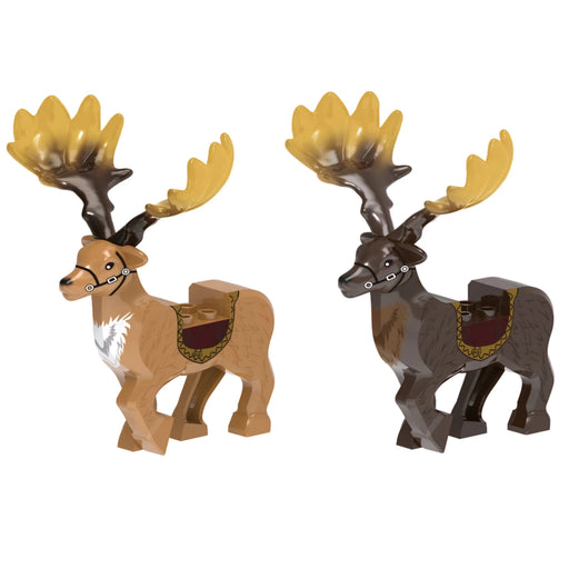 Ancient Megaloceros Giganteus x2 figs