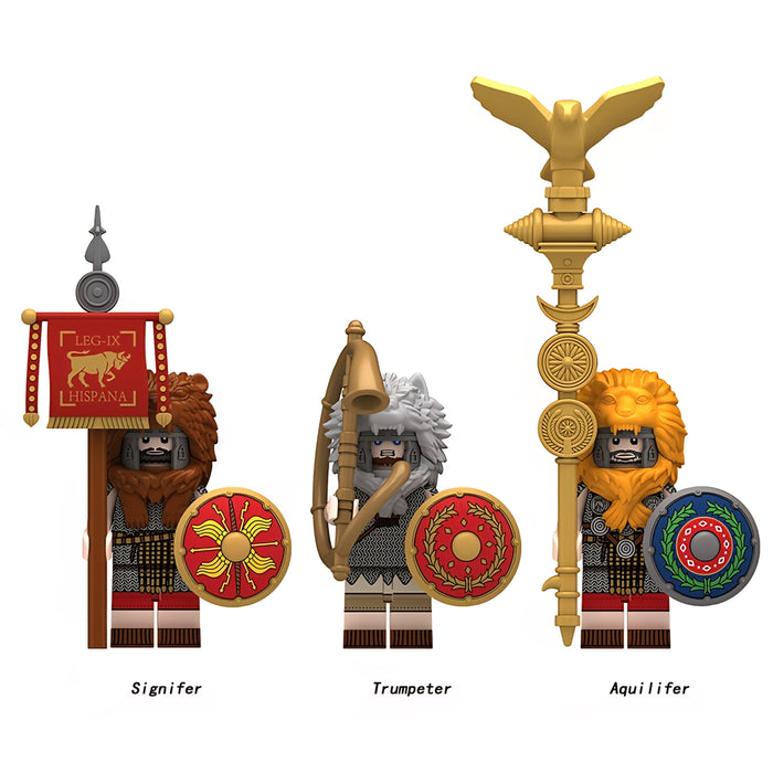 Imperial Roman "Legione Invicta" Standard Bearers and Signalers 