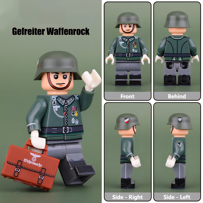 WW2 German soldier in Gefreiter Waffenrock (Heer)- Junior Officer