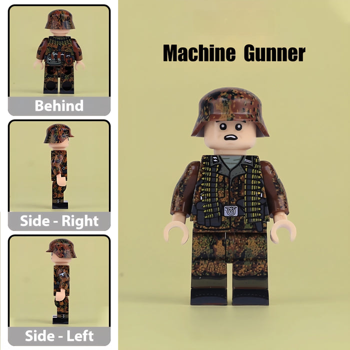 WW2 German Infantry Squad in Erbsenmuster/ "Pea Dot" Camo (v2) x4