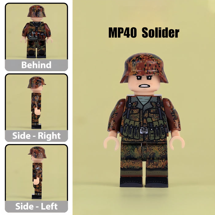 WW2 German Infantry Squad in Erbsenmuster/ "Pea Dot" Camo (v2) x4