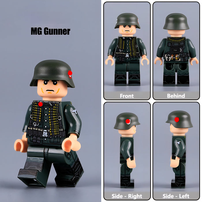 WW2 German feldgrau "Paramilitary" MG Gunner soldier