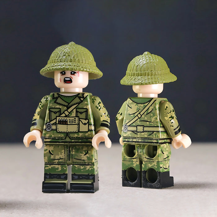 North Vietnamese (PAVN) Soldier with Pith helmet and camo