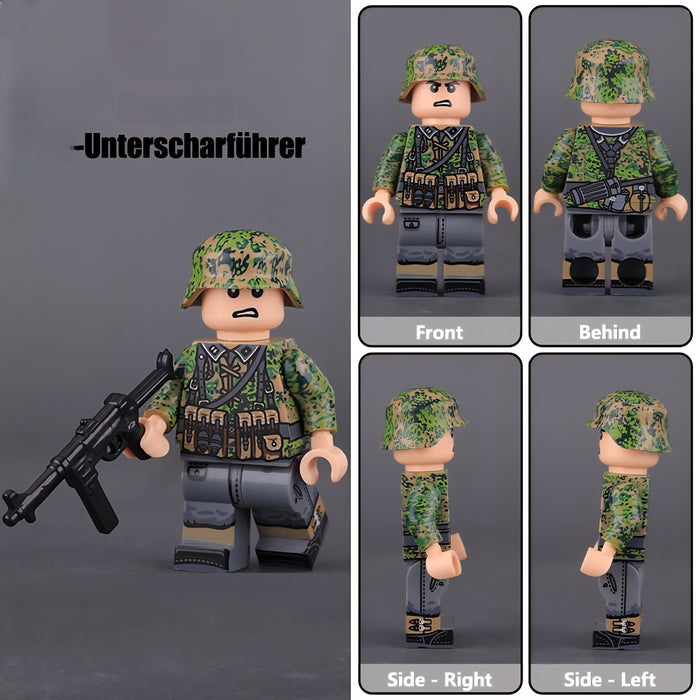WW2 German Paramilitary Unterscharfuhrer in "Eichenlaubmuster" Camo