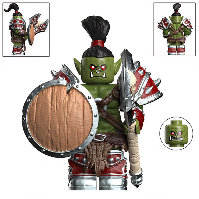 The Skullbreaker Orc with shield and weapon