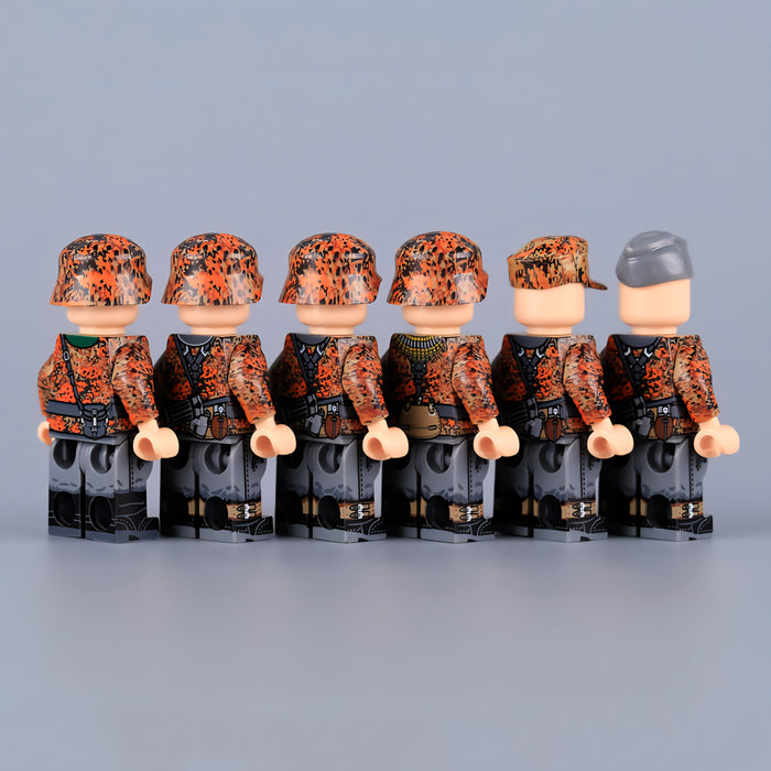 WW2 German Paramilitary Infantry Squad in "Erbsenmuster" Camo