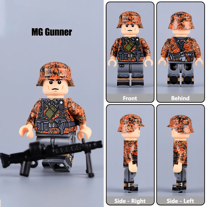WW2 German Paramilitary MG Gunner in "Erbsenmuster" Camo
