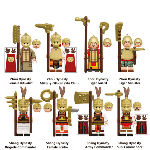 Ancient Chinese Shang & Zhou Dynasty Military & Court Officials
