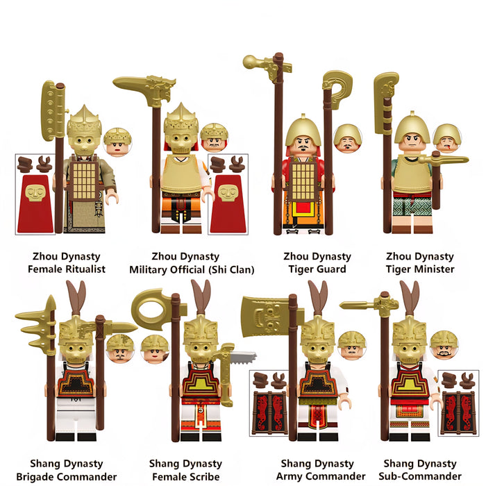 Ancient Chinese Shang & Zhou Dynasty Military & Court Officials
