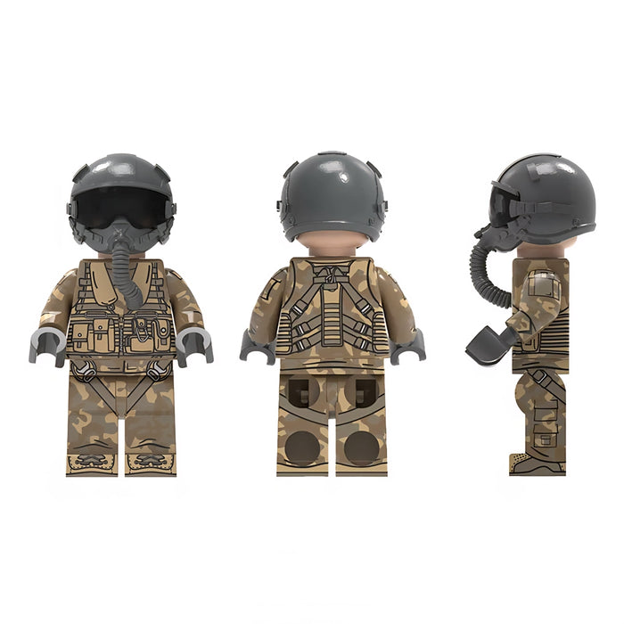 Modern Military Combat Aircraft Pilot