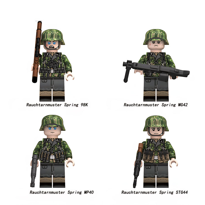 WW2 German Infantry Squad in Rauchtarnmuster Camo 