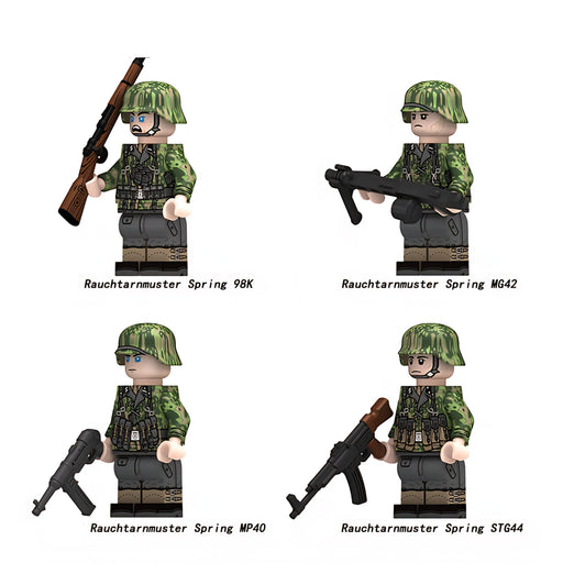 WW2 German Infantry Squad in Rauchtarnmuster Camo 