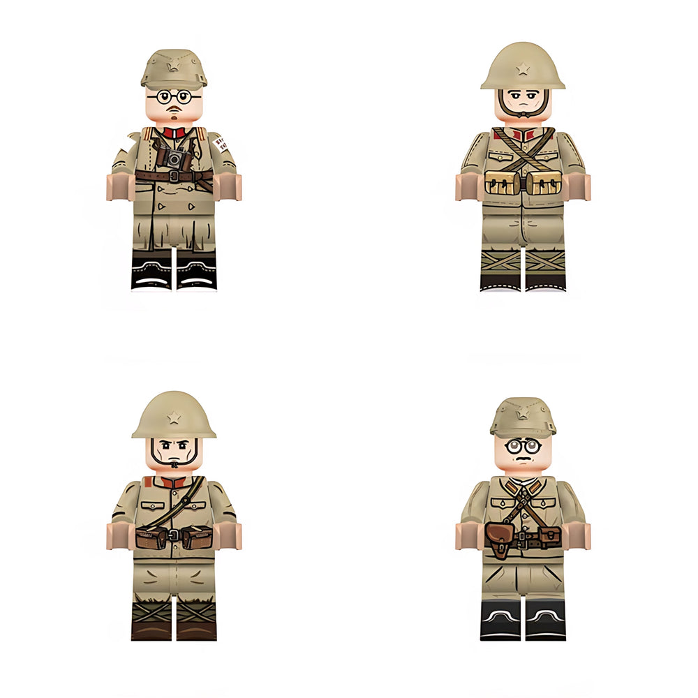 WW2 Imperial Japanese Army Auxiliary Squad x4