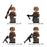 WW2 German Infantry Squad in Rauchtarnmuster Autumn Camo x4