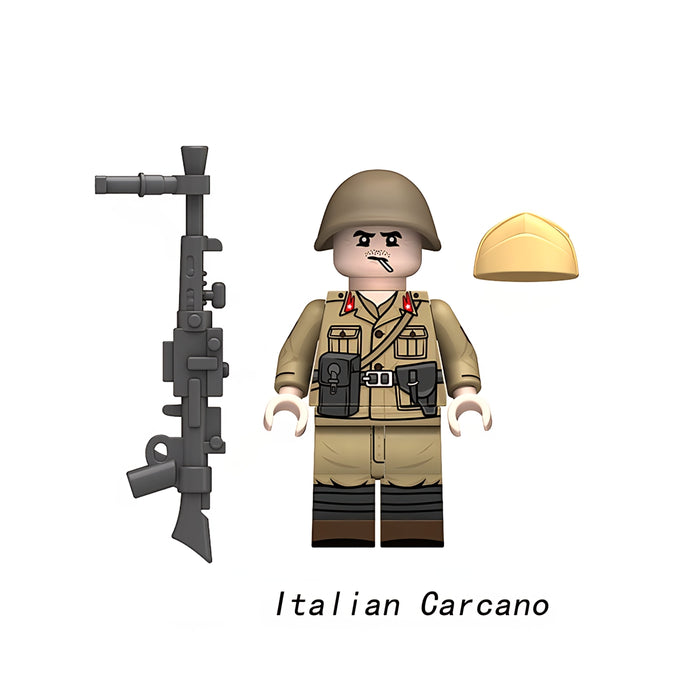 WW2 Italian soldier with Cacano machine gun