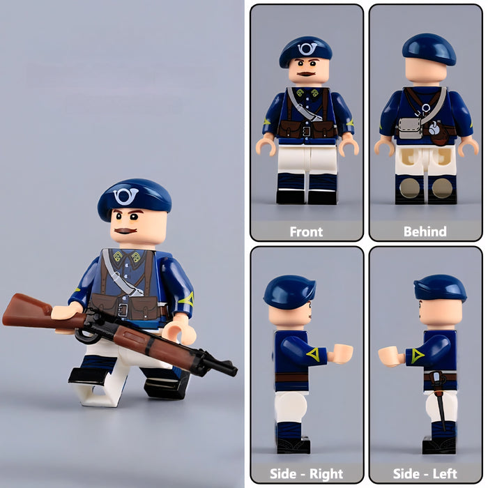 WW2 French Army Elite Chasseurs Alpine soldier
