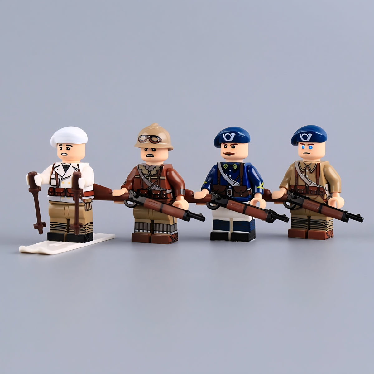 WW2 French Army Elite Chasseurs Alpins x4 — Brick Block Army