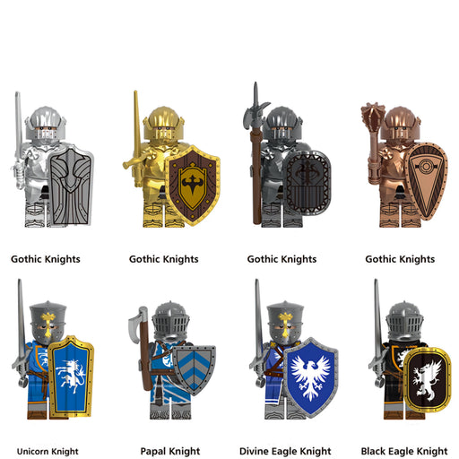 Medieval Fantasy & Gothic Knights of Europa x8