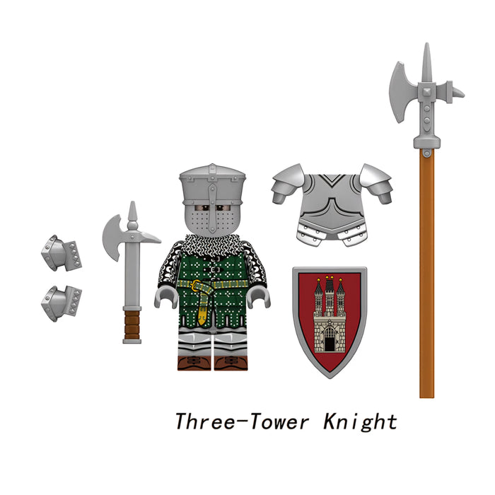 Medieval European Fantasy Three Tower Knight