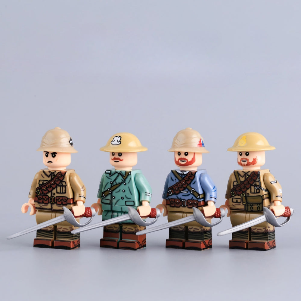 WW1 British Cavalry Regiment Infantry Squad x4