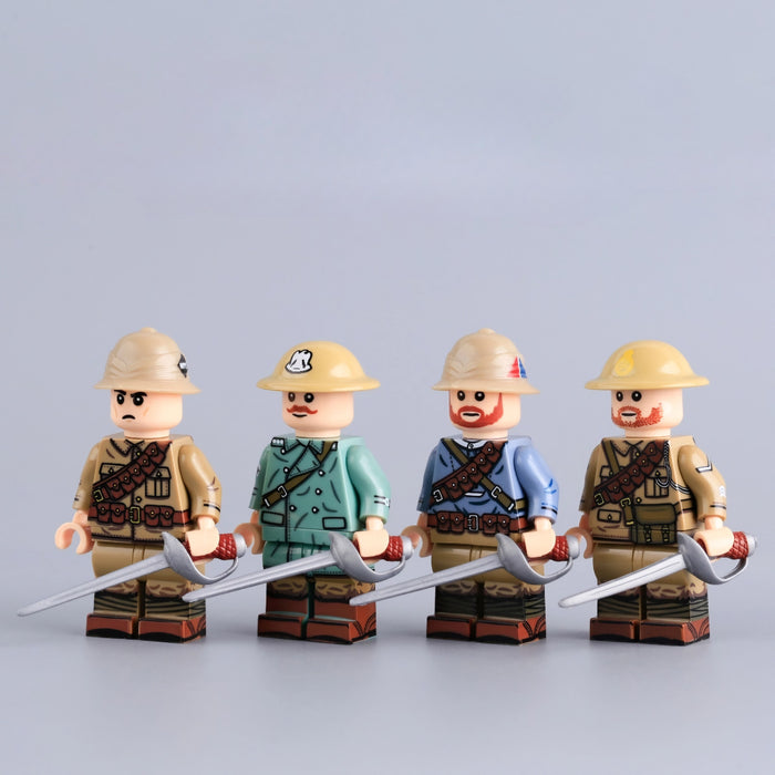 WW1 British Cavalry Regiment Infantry Squad x4