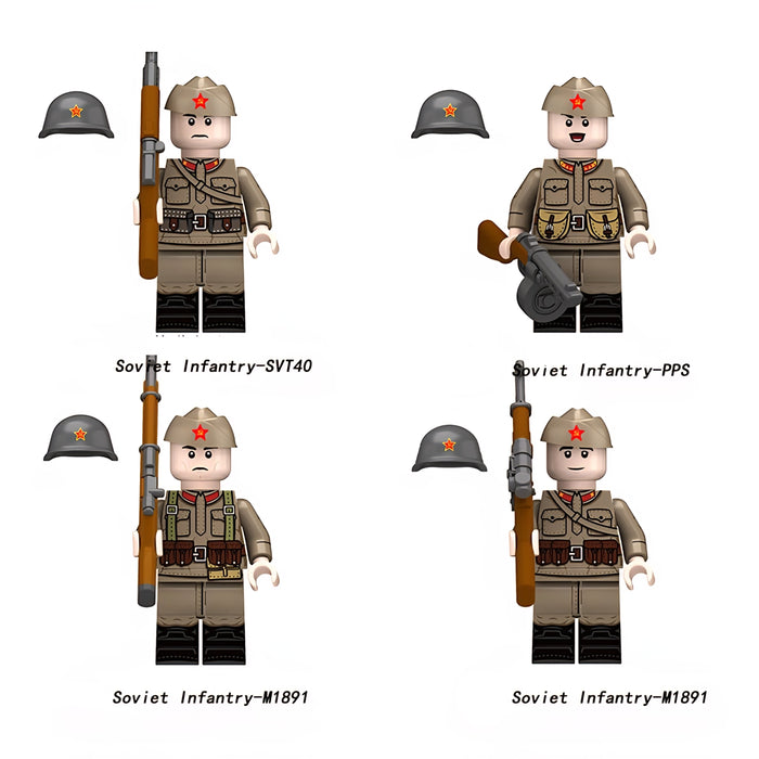 WW2 Soviet Red Army Infantry Squad 