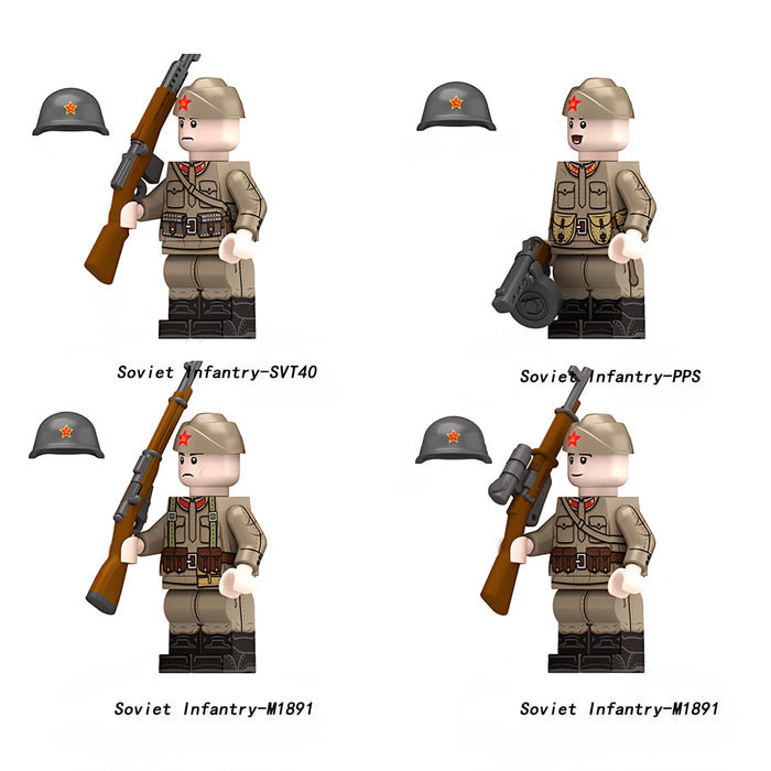 WW2 Soviet Red Army Infantry Squad 
