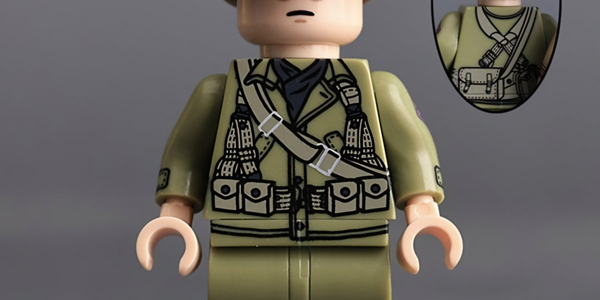 WW2 1st Free French Division (FFL) Infantry x10 — Brick Block Army