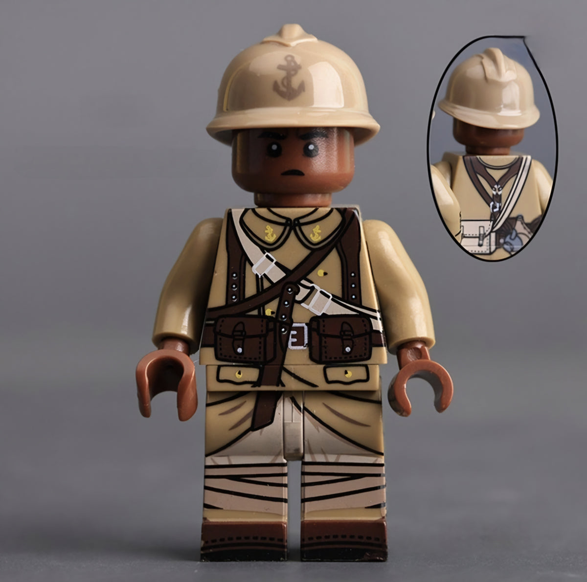WW2 Free French Army Senegalese Infantry x10 — Brick Block Army