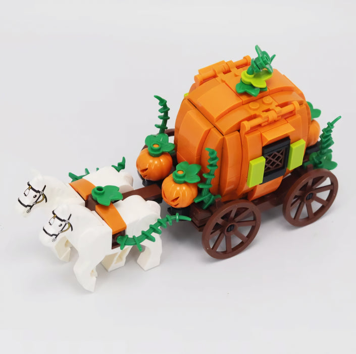 The Halloween Orange Pumpkin Carriage