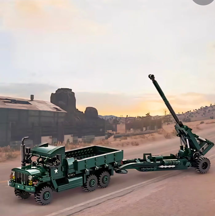 US Army M35A2 Cargo Truck + M198 Howitzer