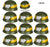 Custom Military Police 'MP' Helmets x10