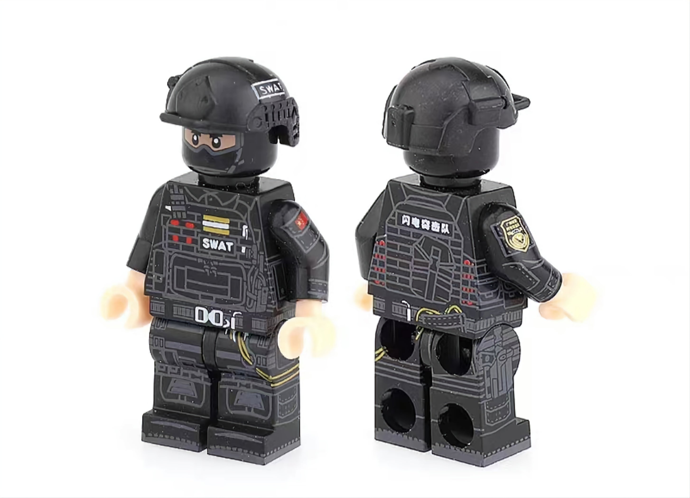 Chinese CAPF Special Police Unit (SPU) x5 — Brick Block Army