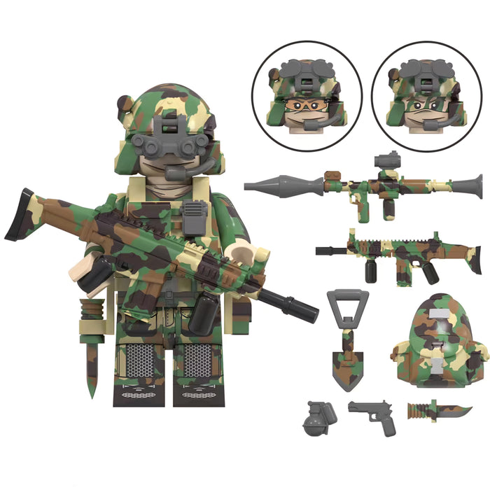 International Special Forces Operator bush camo  fig