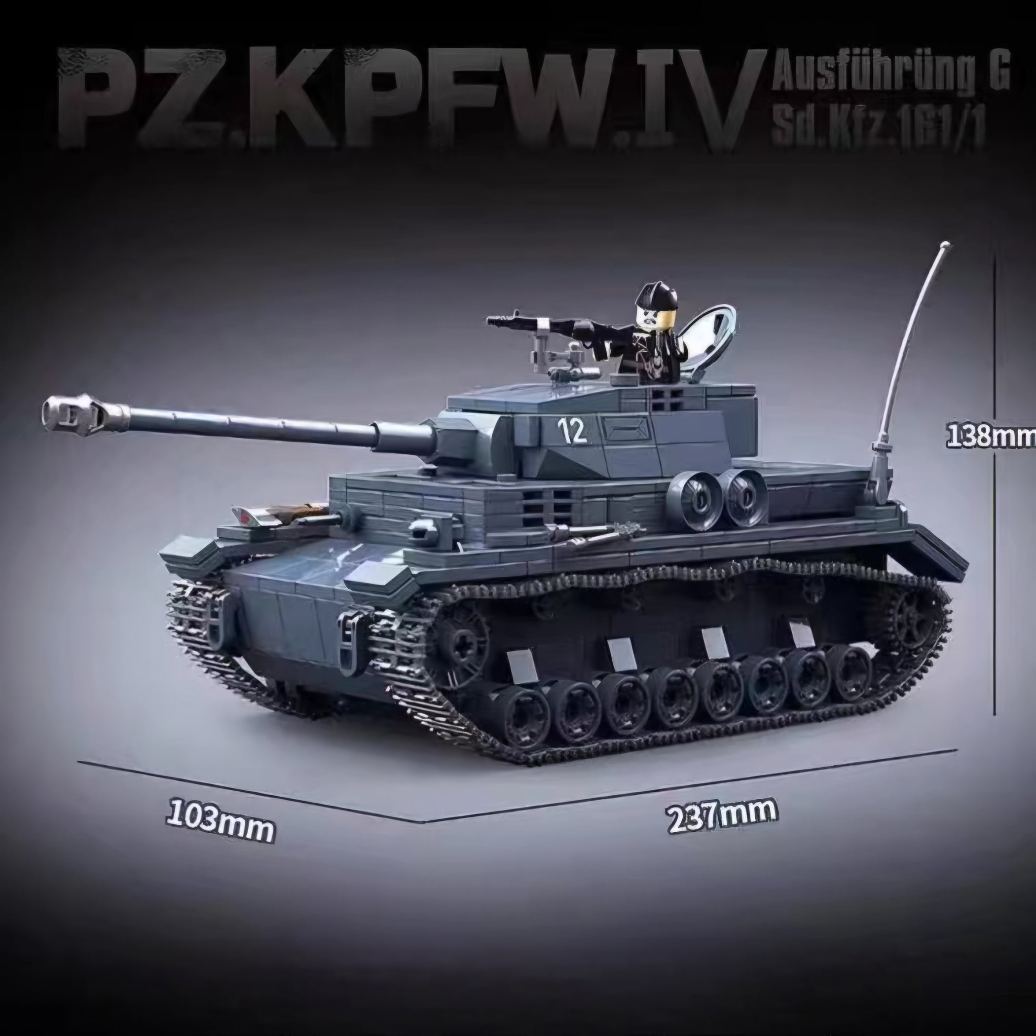 Char PANZERKAMPFWAGEN IV Ausf. G - 643 Pièces | Collect World