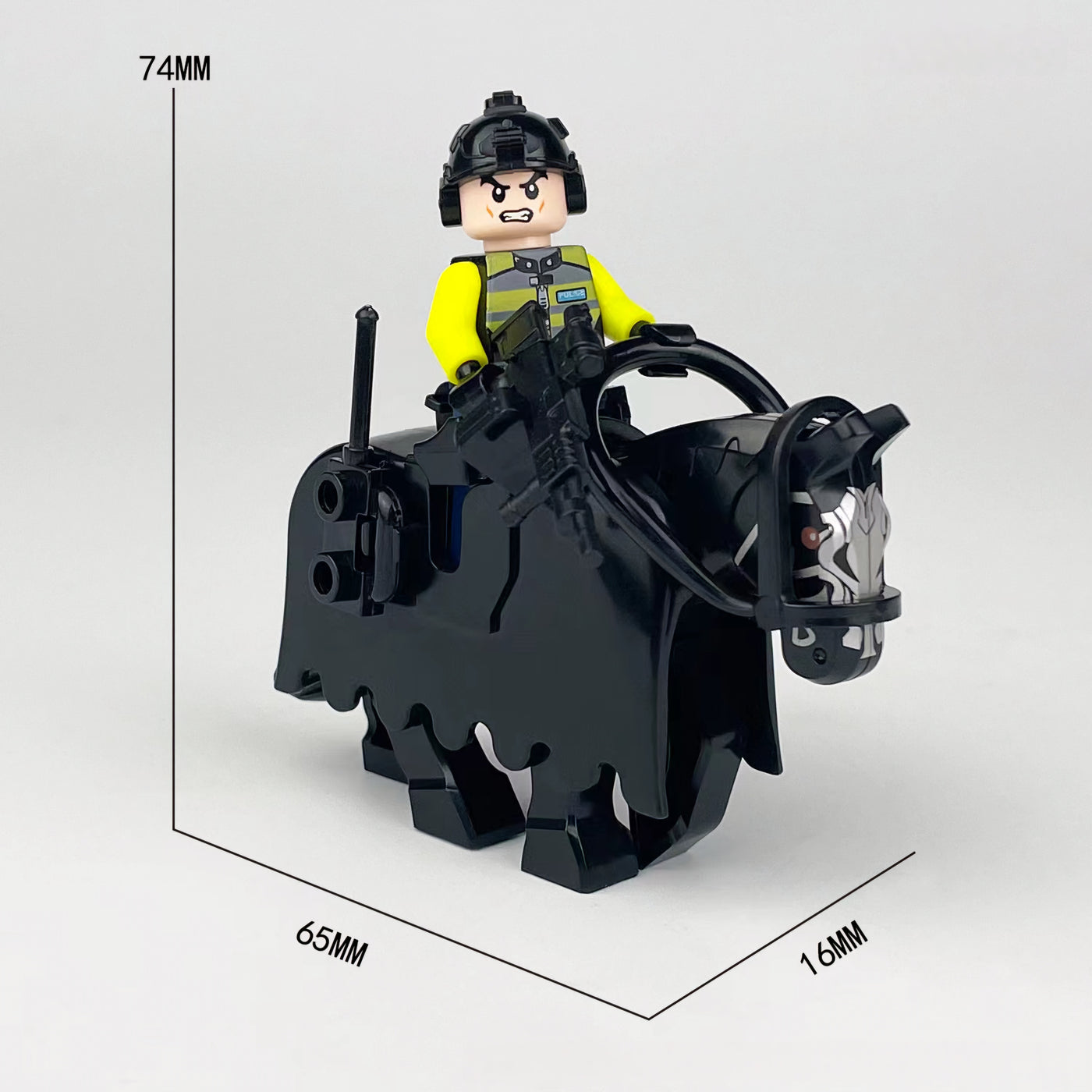 Mounted Riot City Police x2 — Brick Block Army