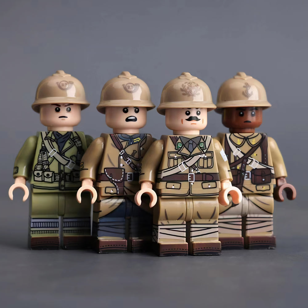 WW2 French Army Infantry Squad x4