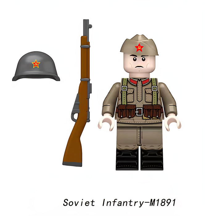 WW2 Soviet Red Army Infantry with M1891 Rifle