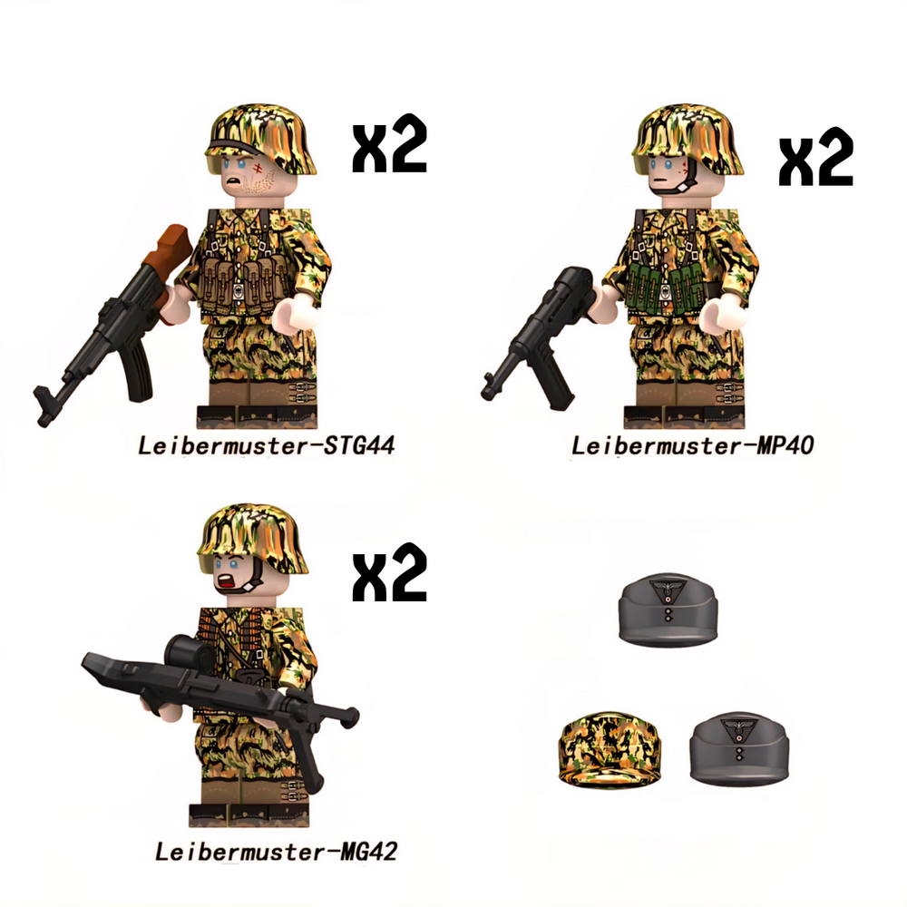 WW2 German Wehrmacht Squad in Leibermuster Uniform