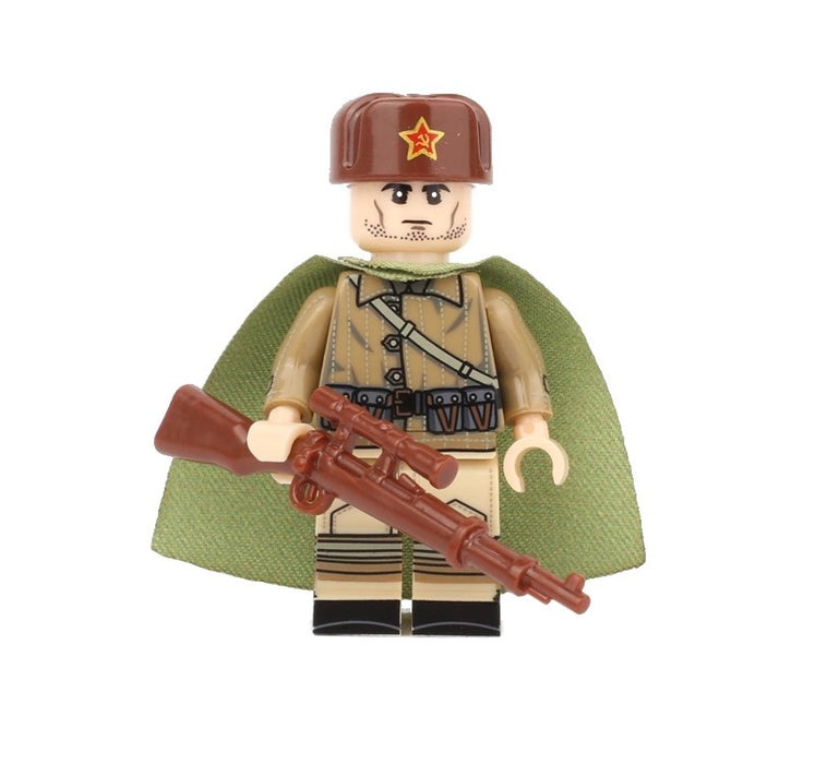 WW2 soviet custom infantry figures with mosin nagant sniper rifle 