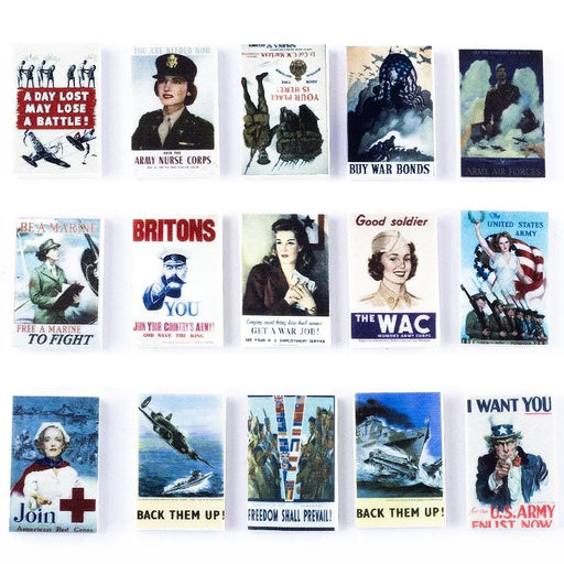 WW2 Allied Propoganda Posters x15