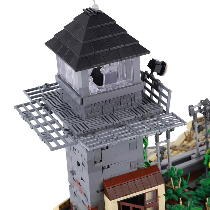 Post Apocalyptic abandoned Prison Tower cusotm brick built 