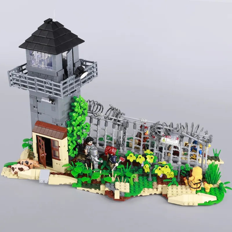 Post Apocalyptic Prison Tower brick built moc