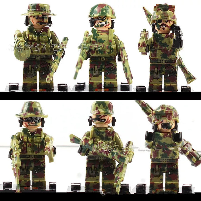 Jungle Commando Soldiers x6