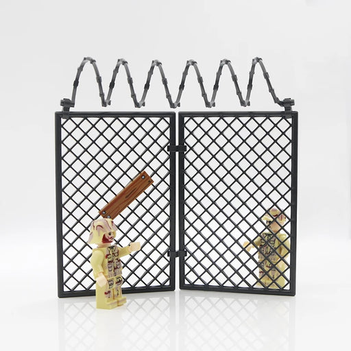 Military barbed wire fence for figures