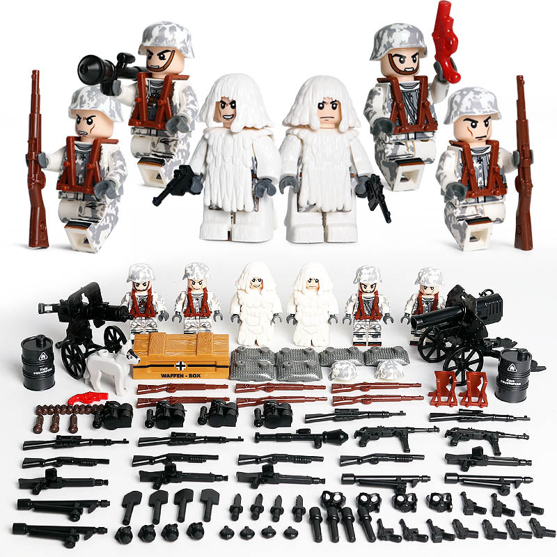 WW2 German Winter Army x6 — Brick Block Army