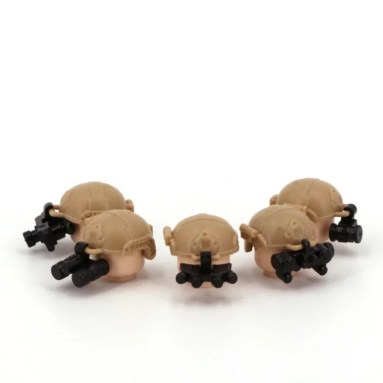 Modern War: Tactical NVDs & Helmets Gear x5 — Brick Block Army