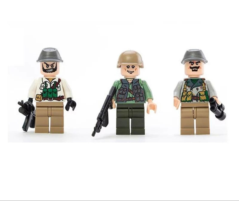 Army figures for toy tank