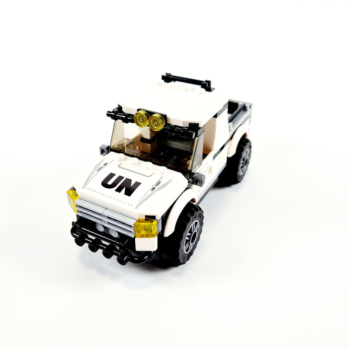 custom brick built United Nations transport vehicle 